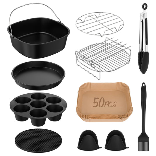 11-Teiliges Mit COSORI Turboblaze Zubehör 6L Airfryer XXL 5,5L 6,4L,BPA-frei COSORI Turbo Tower Pro Smart 10,8L
